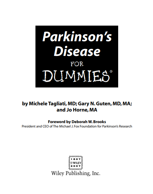 Parkinsons Disease For Dummies